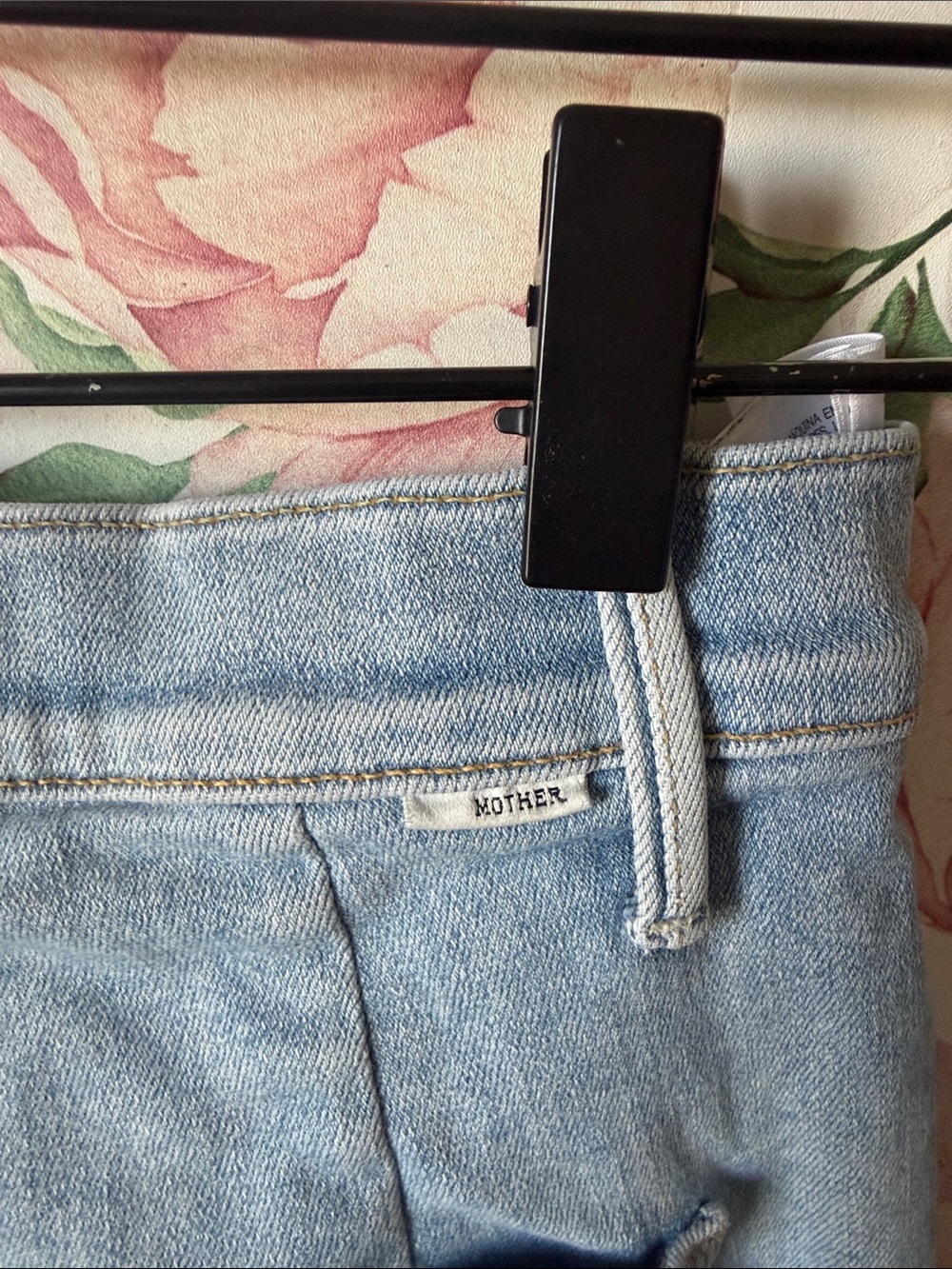 Mother Denim The Drama Mapping It Out size 0 25 women’s jeans pants HEMMED - Picture 7 of 10
